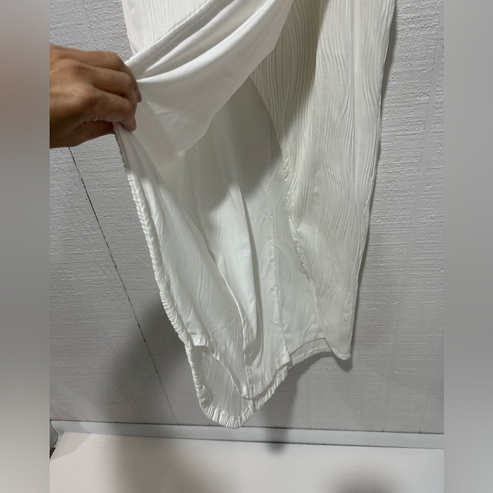 Elegant White Halter Maxi Dress - Picture 7 of 13